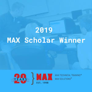 2019 MAX Scholar Winner_MAX technical training